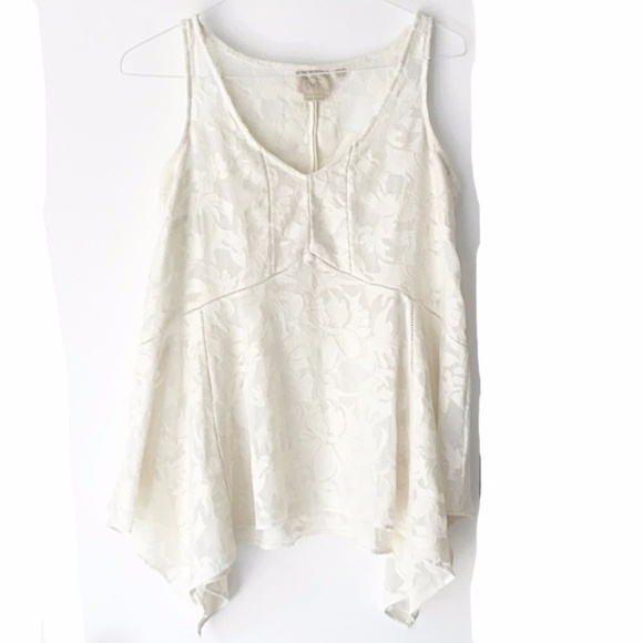 Anthropologie "Vanessa Virginia" Sheer Floral Top - Picture 2 of 4